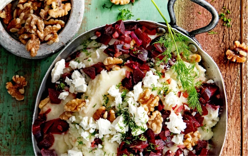 Thumbnail video One Pan-puree met rode biet, feta en walnoten