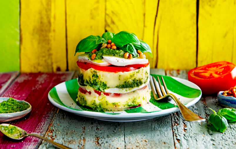 Thumbnail video Caprese-torentje met puree