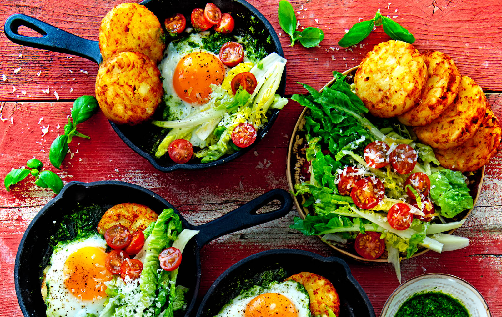 Thumbnail video Röstirondjes met pesto-eieren