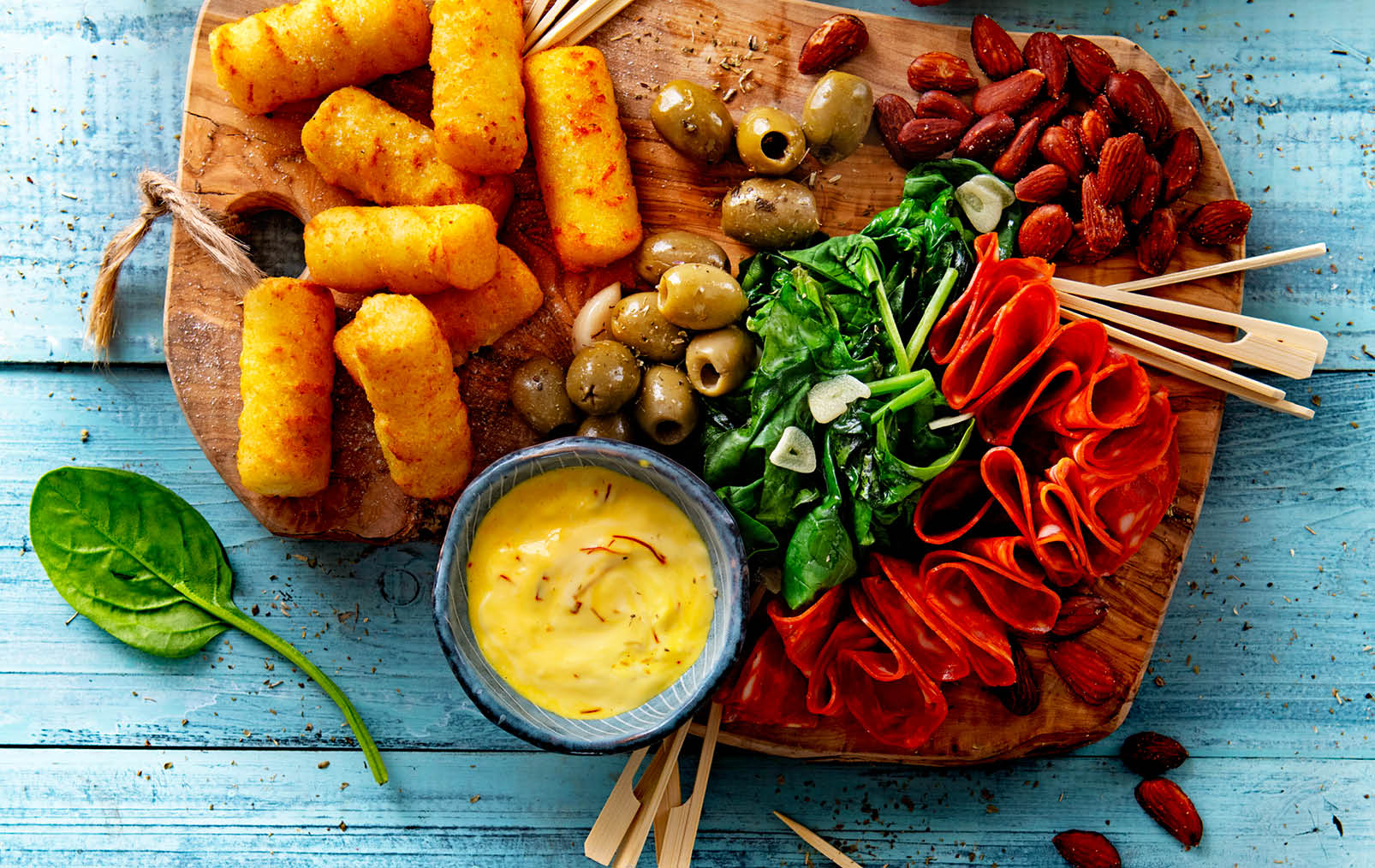 Thumbnail video Tapasplank met kroketjes