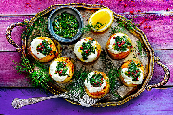 Afbeelding recept Gratins met crème fraîche en salsa verde