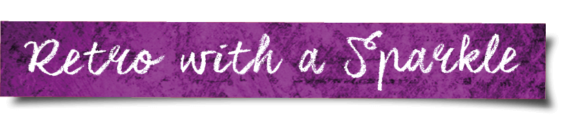 Label Retro with a sparkle