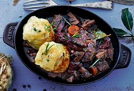 Bijzondere boeuf bourguignon met gratin