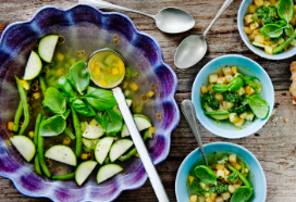 Minestrone met pesto