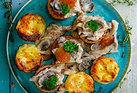 Belgisch Koninginnenhapje met gratin