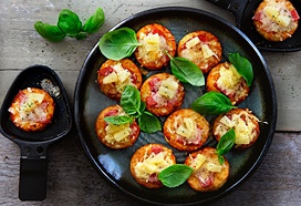 Röstirondjes Hawaii-style