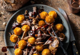 Pulled pork met Pom’ Duchesse