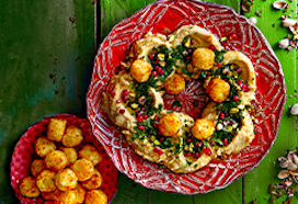 Hummuskrans met minirösti