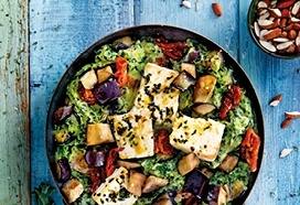 Spinazie-auberginepuree