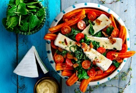 Spinach, Brie & Honey loaded fries