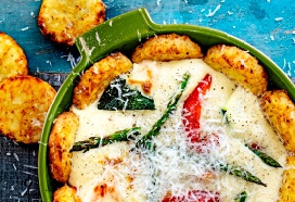 Italiaanse groenten uit de oven met röstirondjes