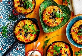 Spaanse minitortilla’s met chiligehakt en rösti