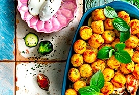 Ovenschotel met kip, courgette, mozzarella en rösti