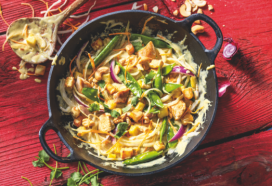 Thaise groene curry met dobbelsteentjes