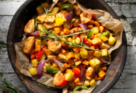 'Pottie' met zoete aardappelblokjes