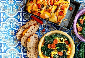 Caldo verde met chorizo en aardappel-rozemarijnbrood