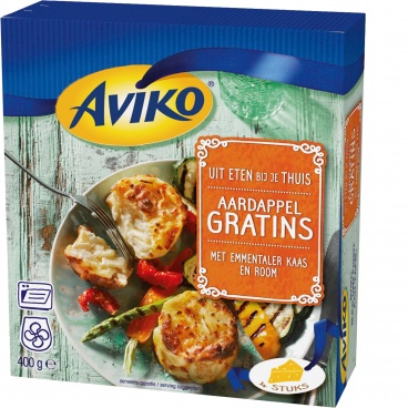 Afbeelding Aardappel Gratins met<br> Emmentaler Kaas & Room