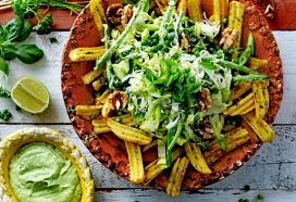 Green goddess loaded fries